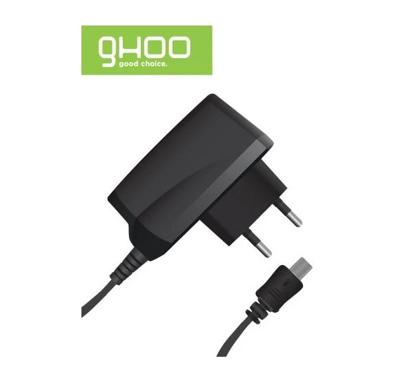 GHOO miniUSB hálózati töltő 1A