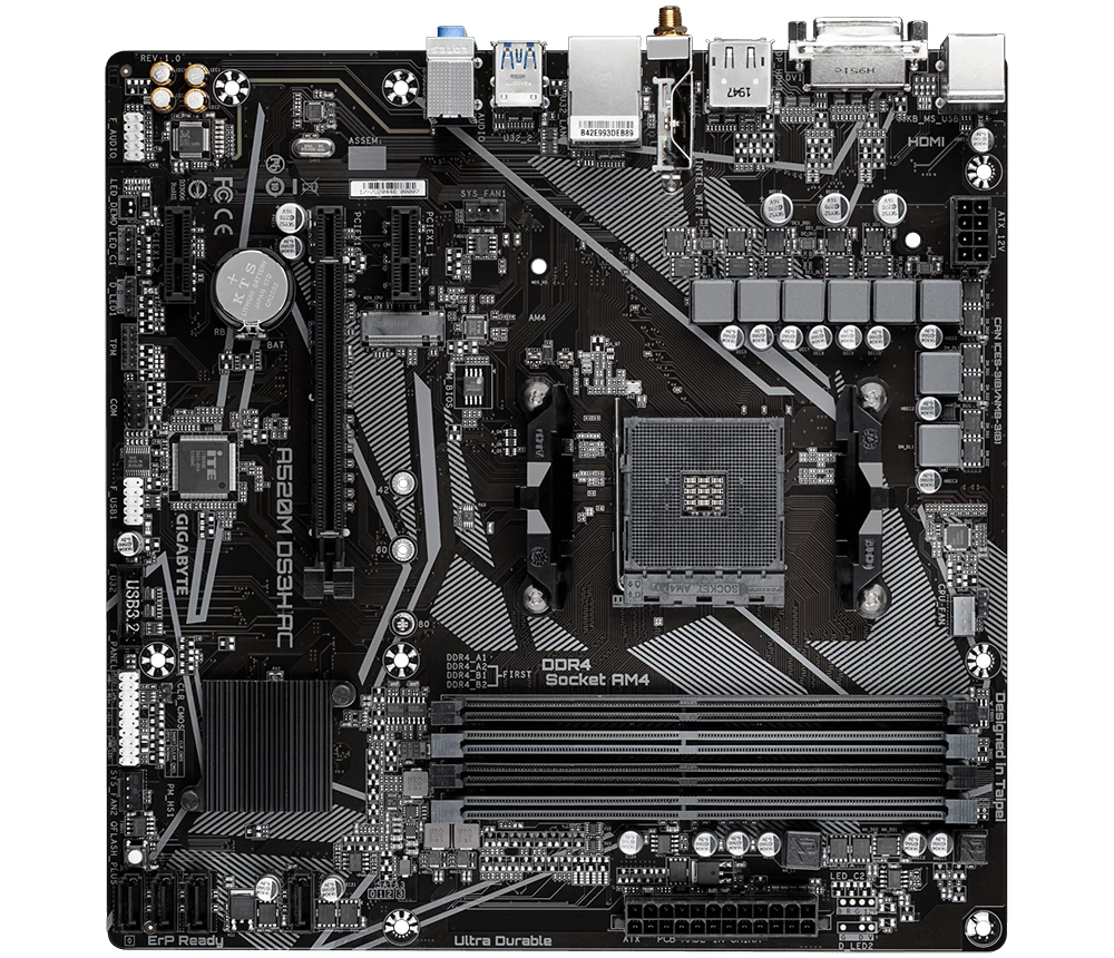 GIGABYTE A520M DS3H AC (rev. 1.x)