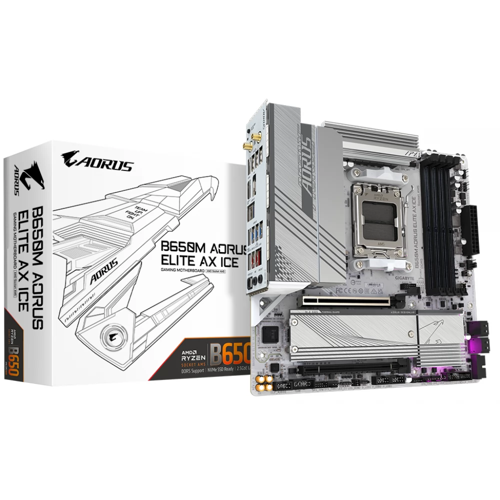 GIGABYTE B650M AORUS ELITE AX ICE