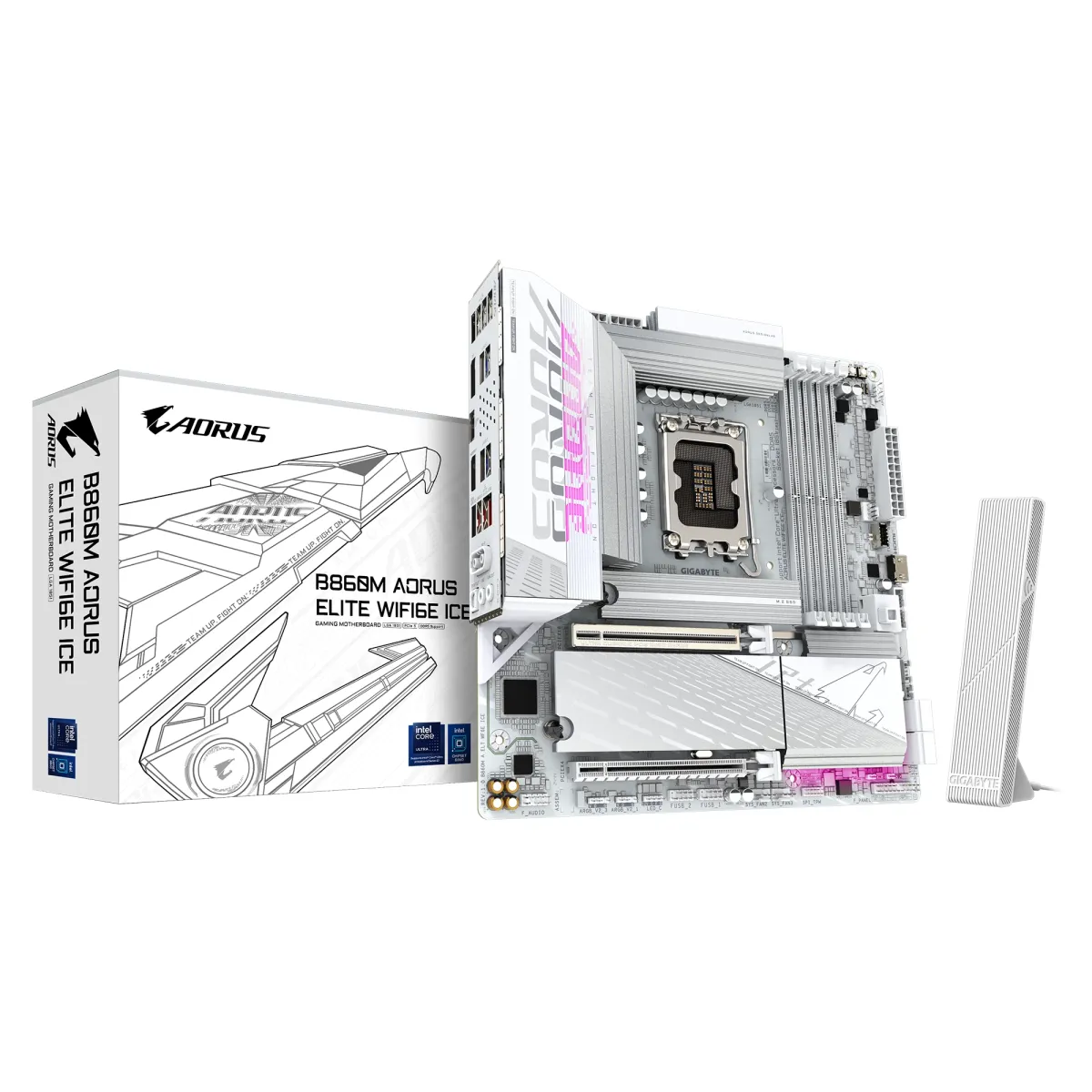 GIGABYTE B860M AORUS ELITE WIFI6E ICE