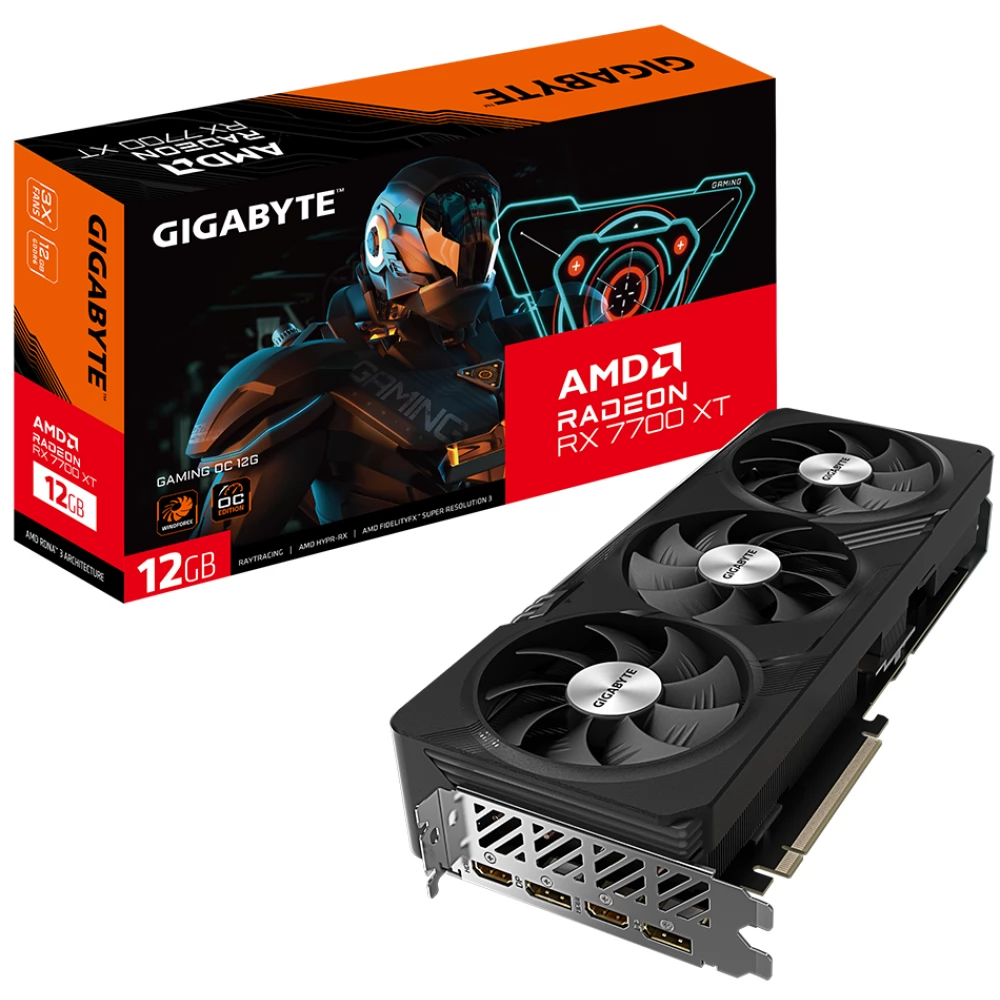 GIGABYTE GV-R77XTGAMING OC-12GD Radeon RX 7700 XT 12GB GDDR6 GAMING OC PCIE