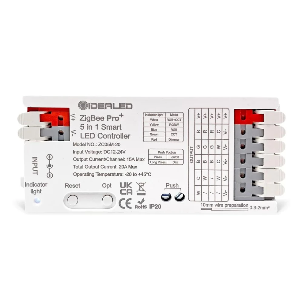 GLEDOPTO GL-C-201P Pro 5-in-1-ben LED vezérlés (Zigbee+2.4GHz RF)