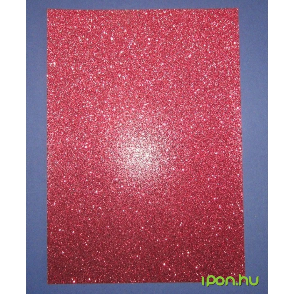 Glitterkarton A4 220g piros