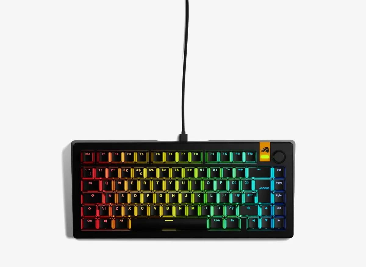 GLORIOUS GMMK 3 HE 75% Prebuilt UK Angol fekete