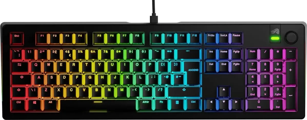 GLORIOUS GMMK 3 Prebuilt UK Angol fekete