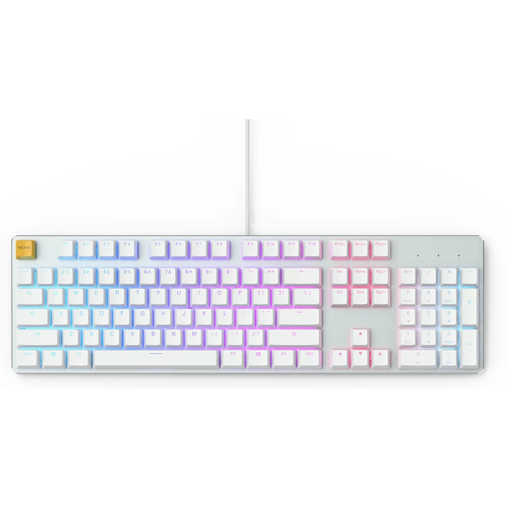 GLORIOUS GMMK ISO Full-Size US Angol White Ice Edition