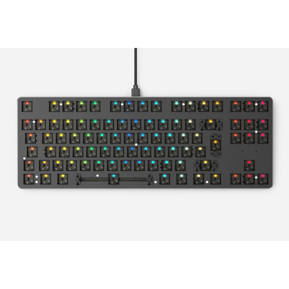 GLORIOUS GMMK TKL Barebone billentyűzet Magyar fekete