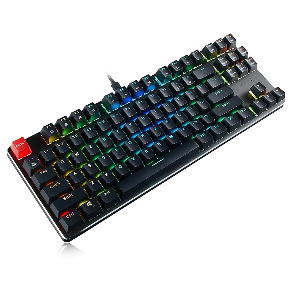 GLORIOUS GMMK TKL RGB Gateron Brown US Angol fekete
