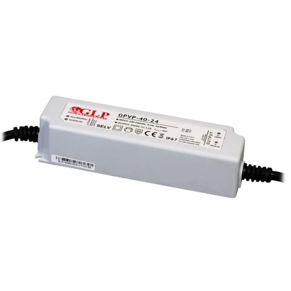 GLP GPVP-40-24 40W 24V 1.7A IP67 LED tápegység