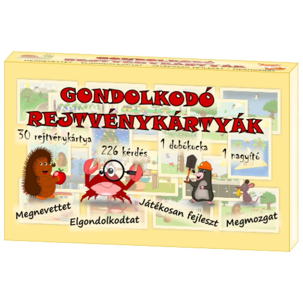 Gondolkodó rejtvénykártyák