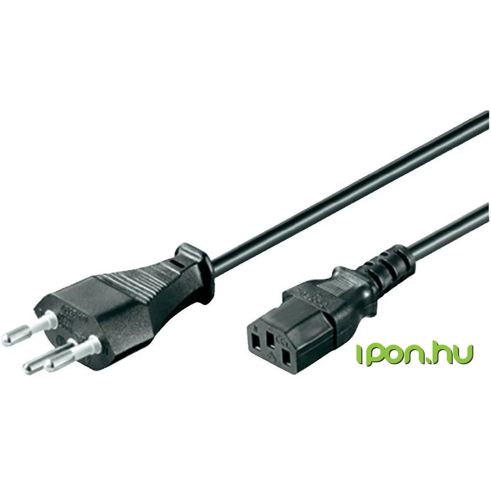 GOOBAY 230V IEC Tápkábel Fekete 2m 93617