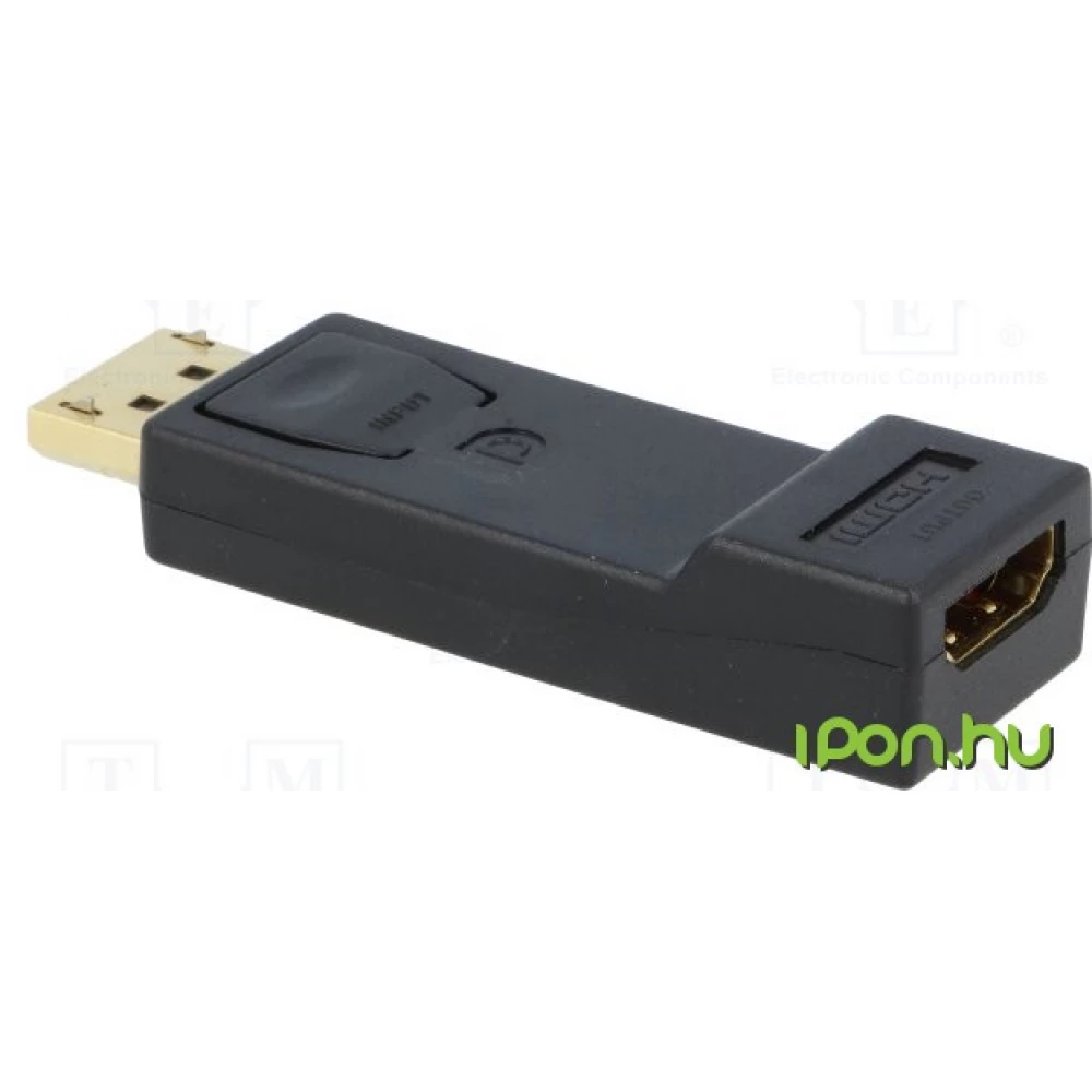 GOOBAY DisplayPort HDMI Átalakító Fekete 5cm 51719
