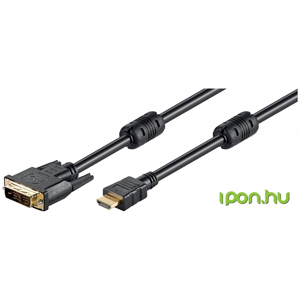 GOOBAY DVI-D HDMI Átalakító Fekete 1.5m 51881