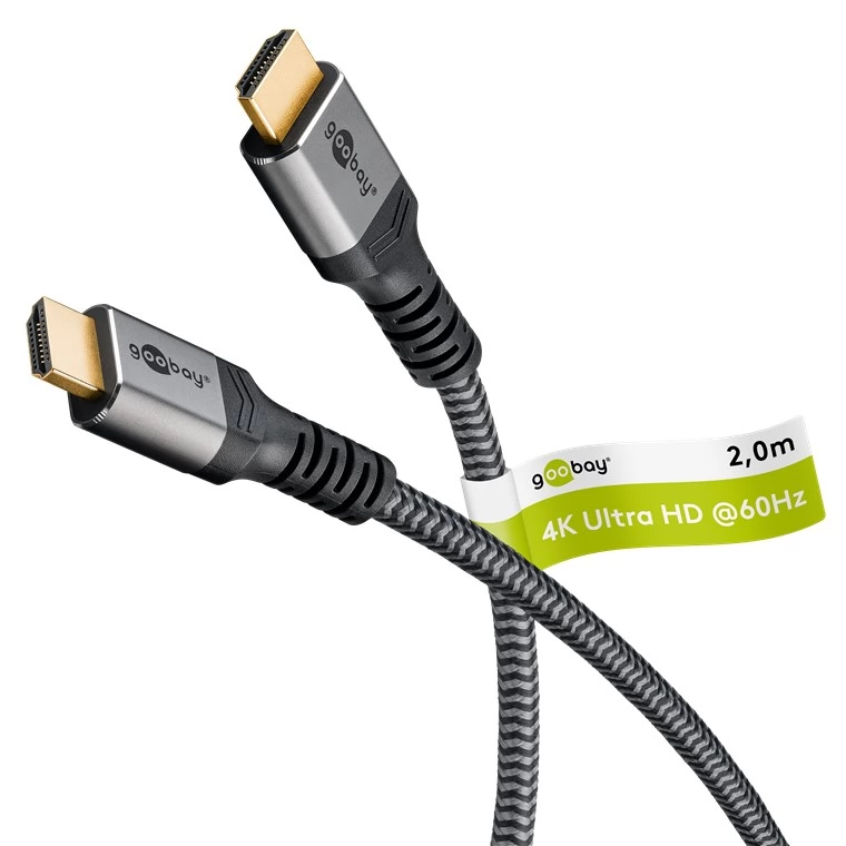 GOOBAY HDMI 2.0 Összekötő Fekete 2m 64994
