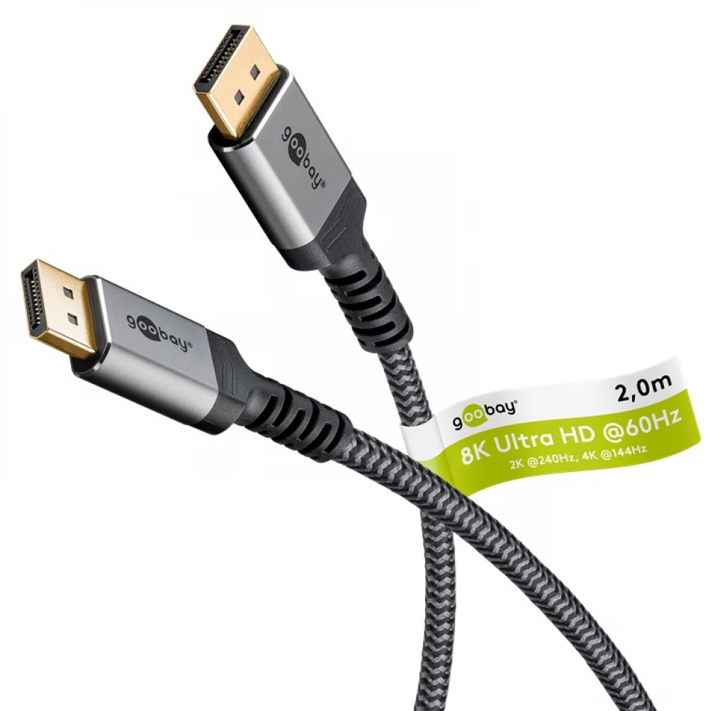GOOBAY HDMI 2.1 Összekötő Fekete-Szürke 2m 65265