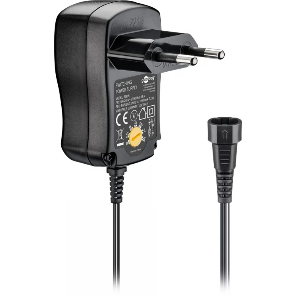 GOOBAY Universal Power Supply (3 V - 12 V max. 7.2 W / 0.6 A)