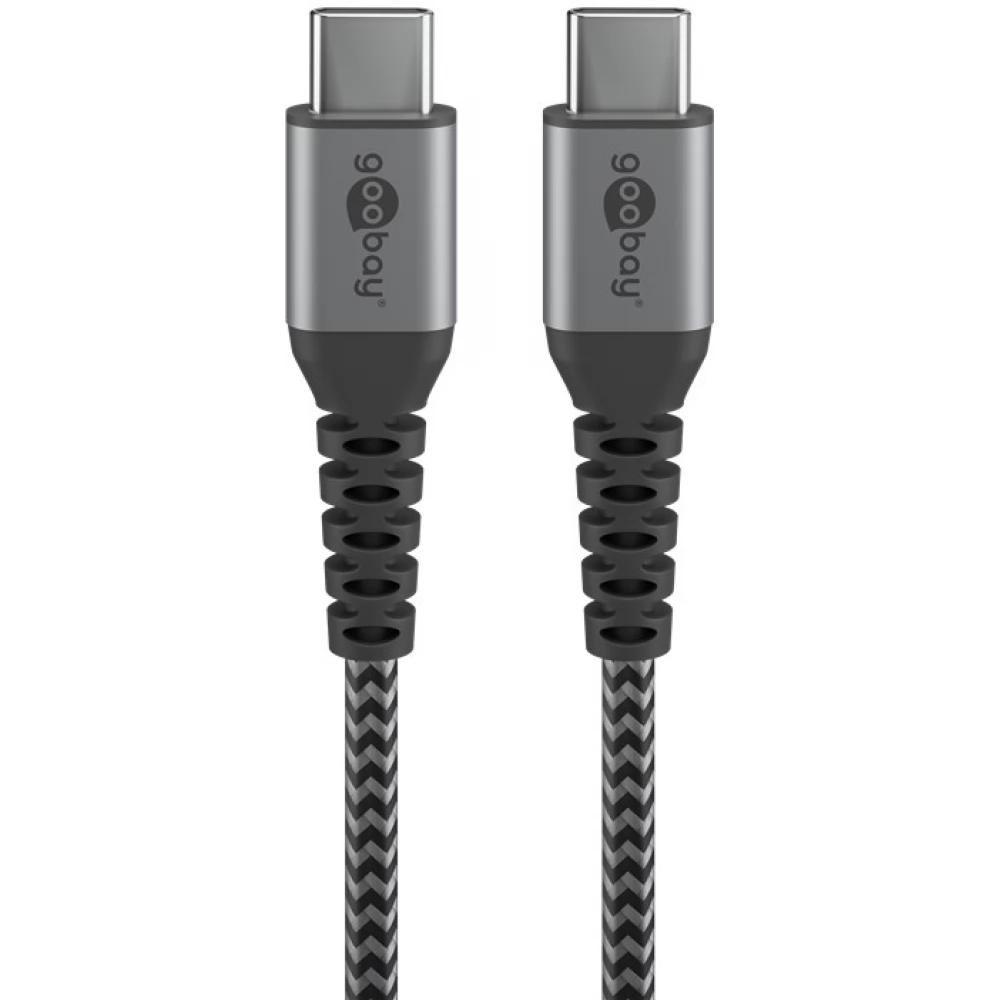GOOBAY USB 2.0 Type C Összekötő Szürke 1m 49302