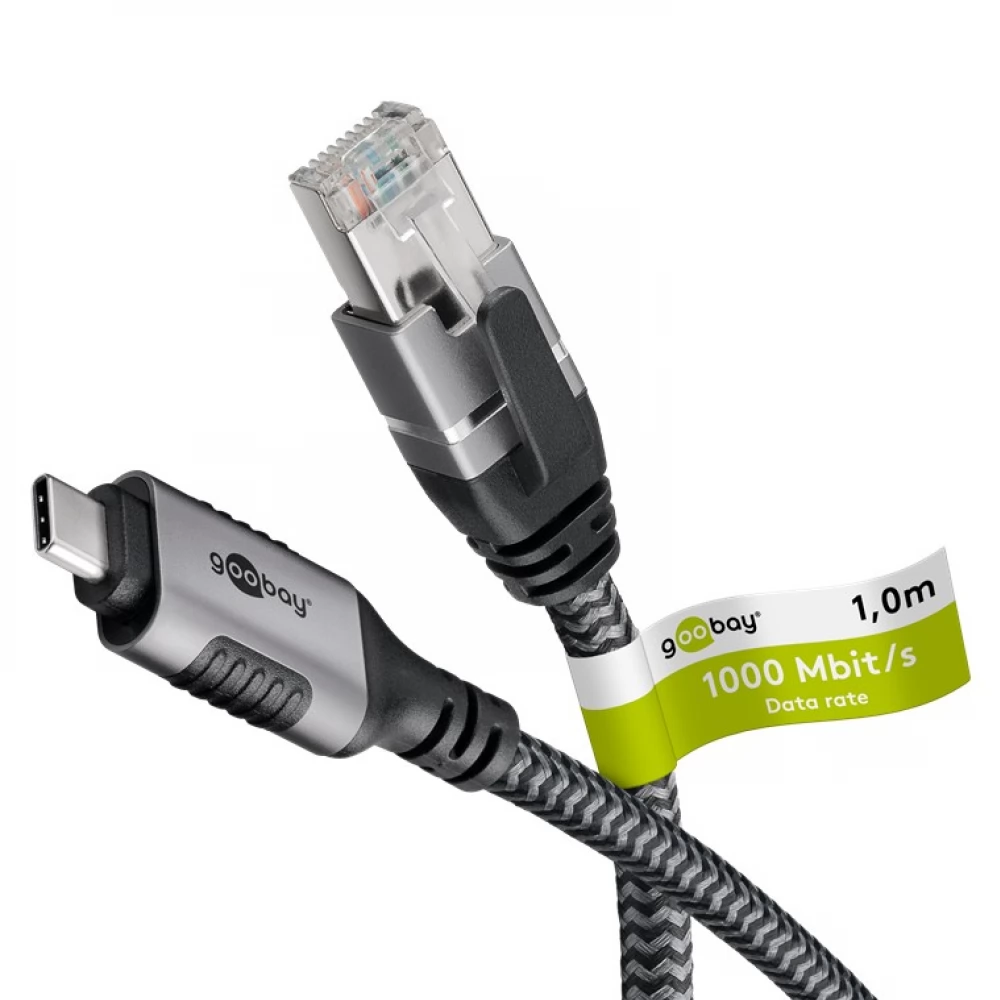 GOOBAY USB 3.0 Type C UTP Átalakító Fekete 1m 70696