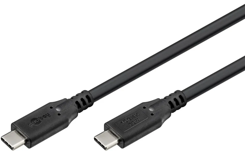 GOOBAY USB 3.1 Type C Összekötő Fekete 1m 74205