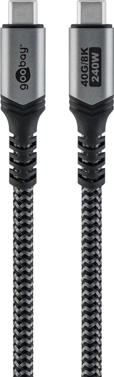 GOOBAY USB 4.0 Type C Összekötő Fekete 1m 74211