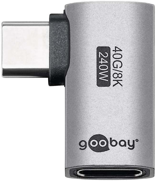 GOOBAY USB 4.0 Type C Toldó Ezüst 3cm 74441