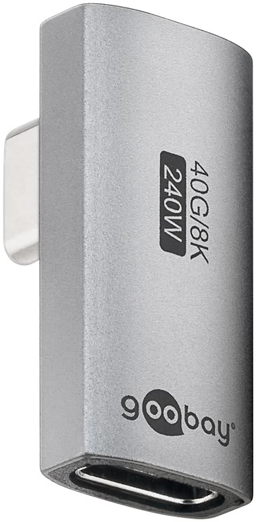 GOOBAY USB 4.0 Type C Toldó Ezüst 3cm 74443