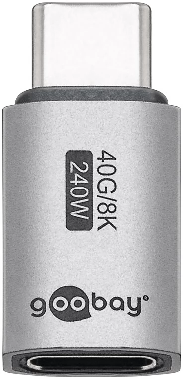 GOOBAY USB 4.0 Type C Toldó Ezüst 3cm 74447