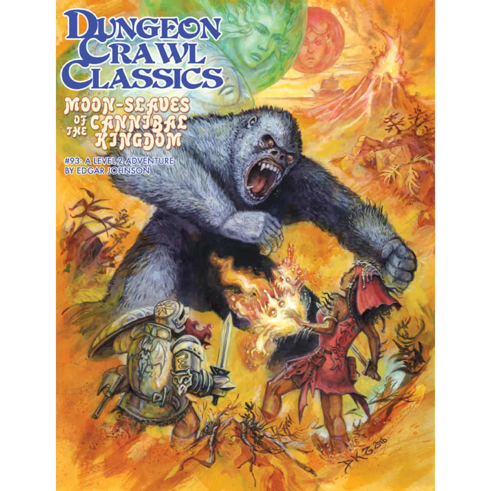 GOODMAN GAMES Dungeon Crawl Classics #93: Moon-Slaves of the Cannibal Kingdom kalandjáték könyv