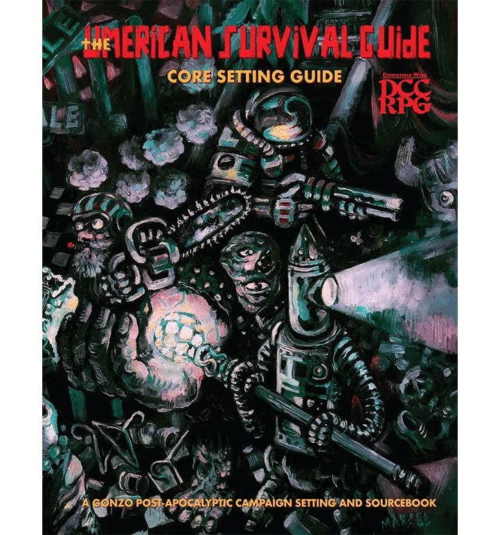 GOODMAN GAMES Dungeon Crawl Classics: The Umerican Survival Guide kalandjáték szörnykönyv