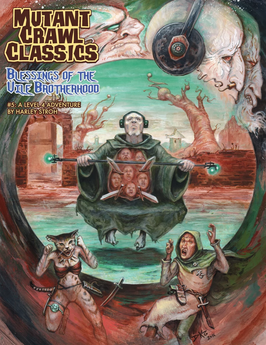 GOODMAN GAMES Mutant Crawl Classics #5: Blessings Of The Vile Brotherhood kalandjáték könyv