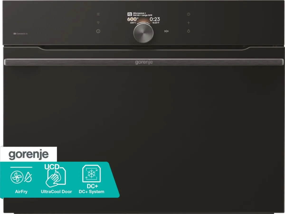 GORENJE BCM4058B G800 Kompakt sütő mikrohullámú sütő kombi 60x45cm