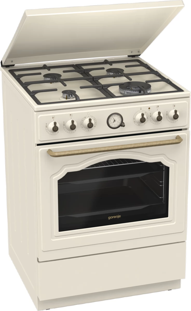 GORENJE GKS6C71CLI Classico Kombinált tűzhely 60cm 71L A Bézs