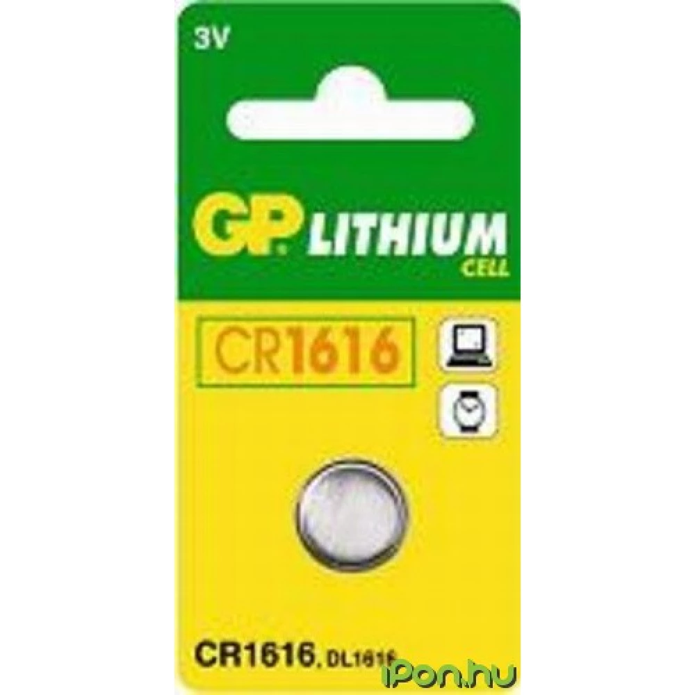 GP CR1616 Lithium gombelem (CR) 1db