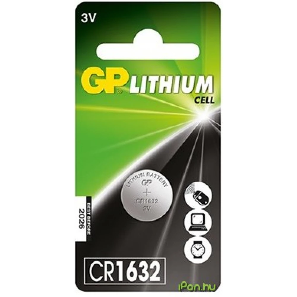 GP CR1632 Lithium gombelem (CR) 1db