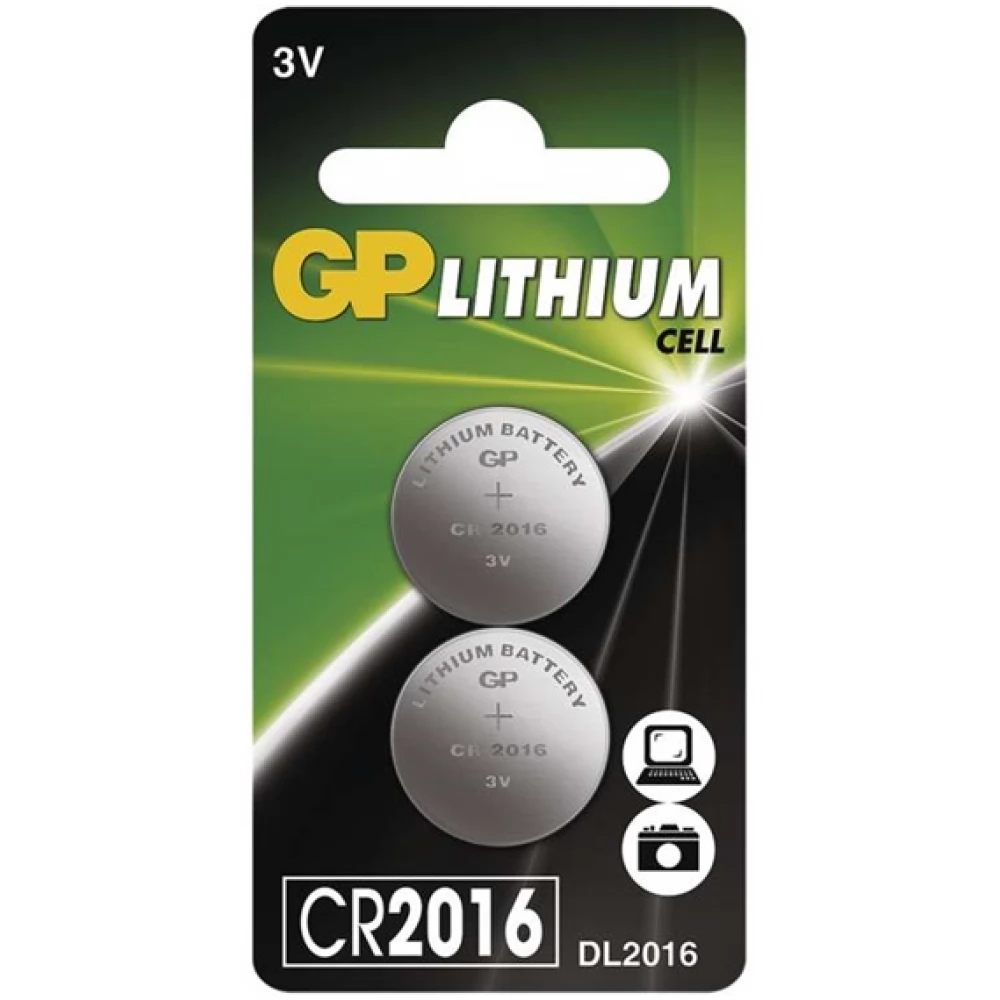 GP CR2016 Lithium gombelem (CR) 2db