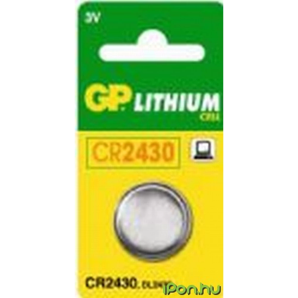 GP CR2430 Lithium gombelem (CR) 5db