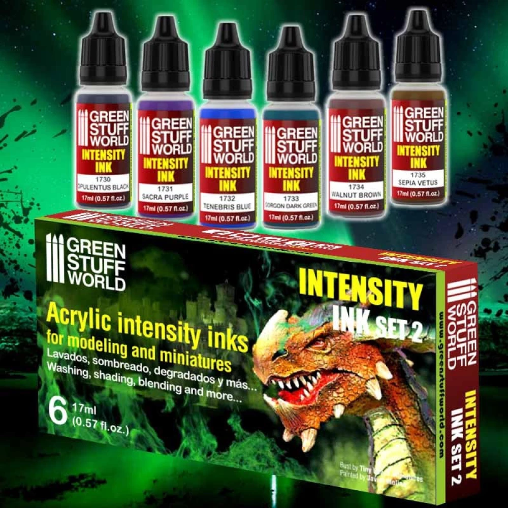 GREEN STUFF WORLD Set x6 Intensity Ink
