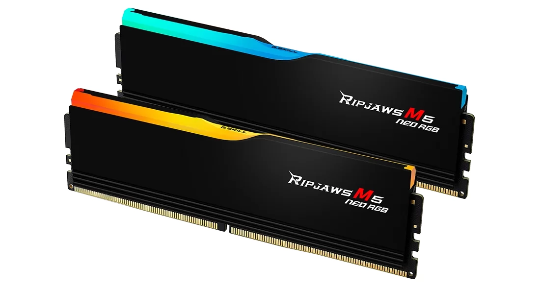 G.SKILL 32GB Ripjaws M5 Neo RGB DDR5 6000MHz CL30 KIT F5-6000J3038F16GX2-RM5NRK