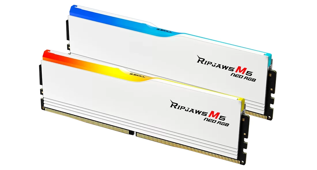 G.SKILL 32GB Ripjaws M5 Neo RGB DDR5 6000MHz CL36 KIT F5-6000J3648D16GX2-RM5NRW