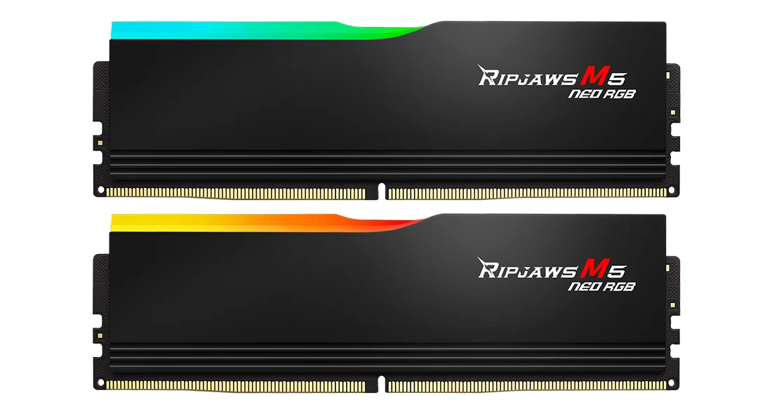G.SKILL 32GB Ripjaws M5 Neo RGB DDR5 6400MHz CL32 KIT F5-6400J3240G16GX2-RM5NRK