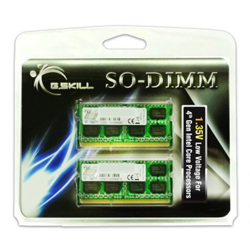 G.SKILL 8GB Notebook DDR3 1600MHz CL9 KIT F3-1600C9D-8GSL