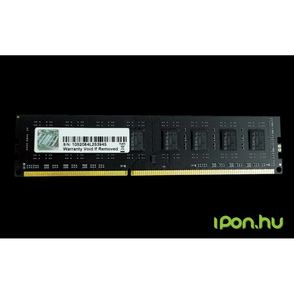 G.SKILL 8GB Value DDR3 1333MHz CL9 F3-10600CL9S-8GBNT