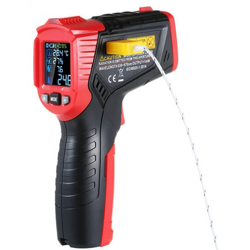 HABOTEST HT651D Digital Infrared Thermometer K type Ambient Meter