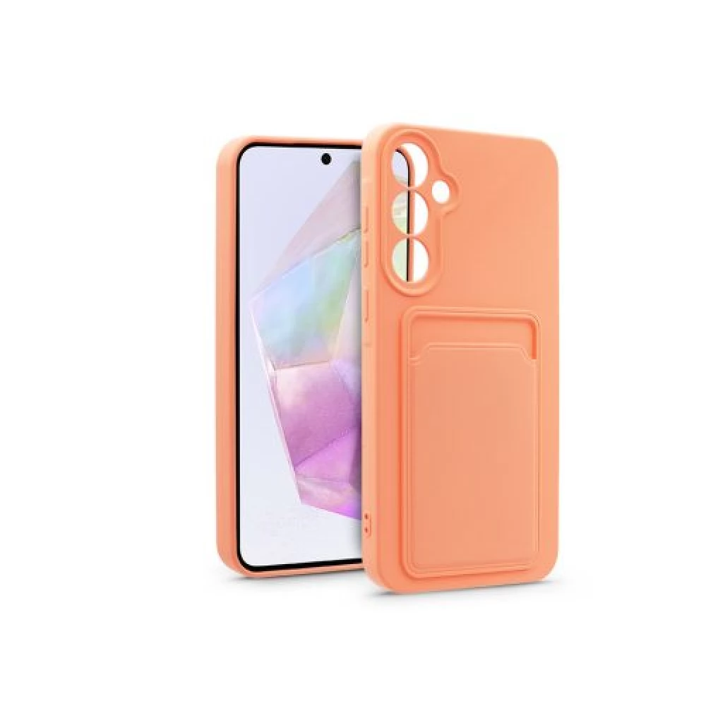 HAFFNER Card Case szilikon hátlap Samsung Galaxy A35 5G rózsaszín