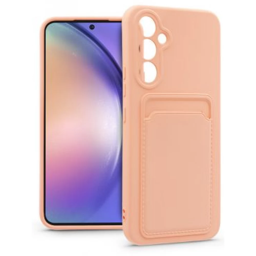 HAFFNER Card Case szilikon hátlap Samsung Galaxy A54 5G rózsaszín