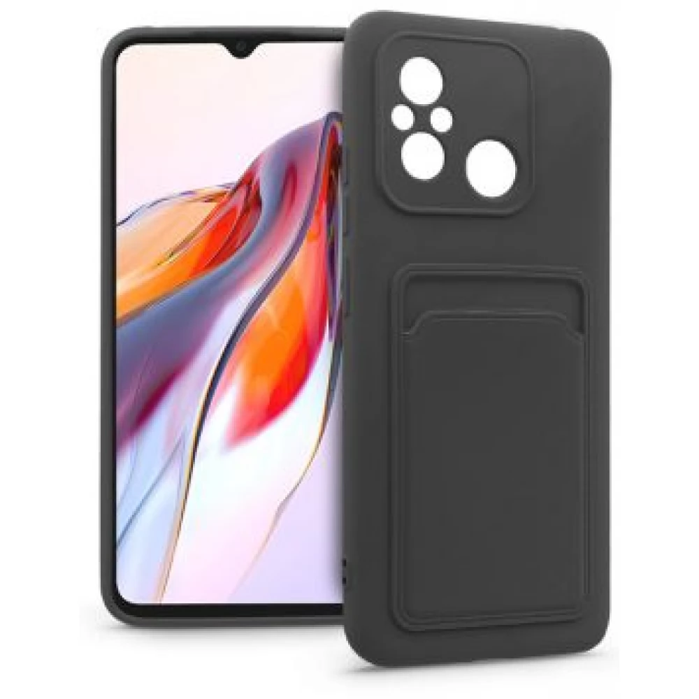 HAFFNER Card Case szilikon hátlap Xiaomi Redmi 12C fekete