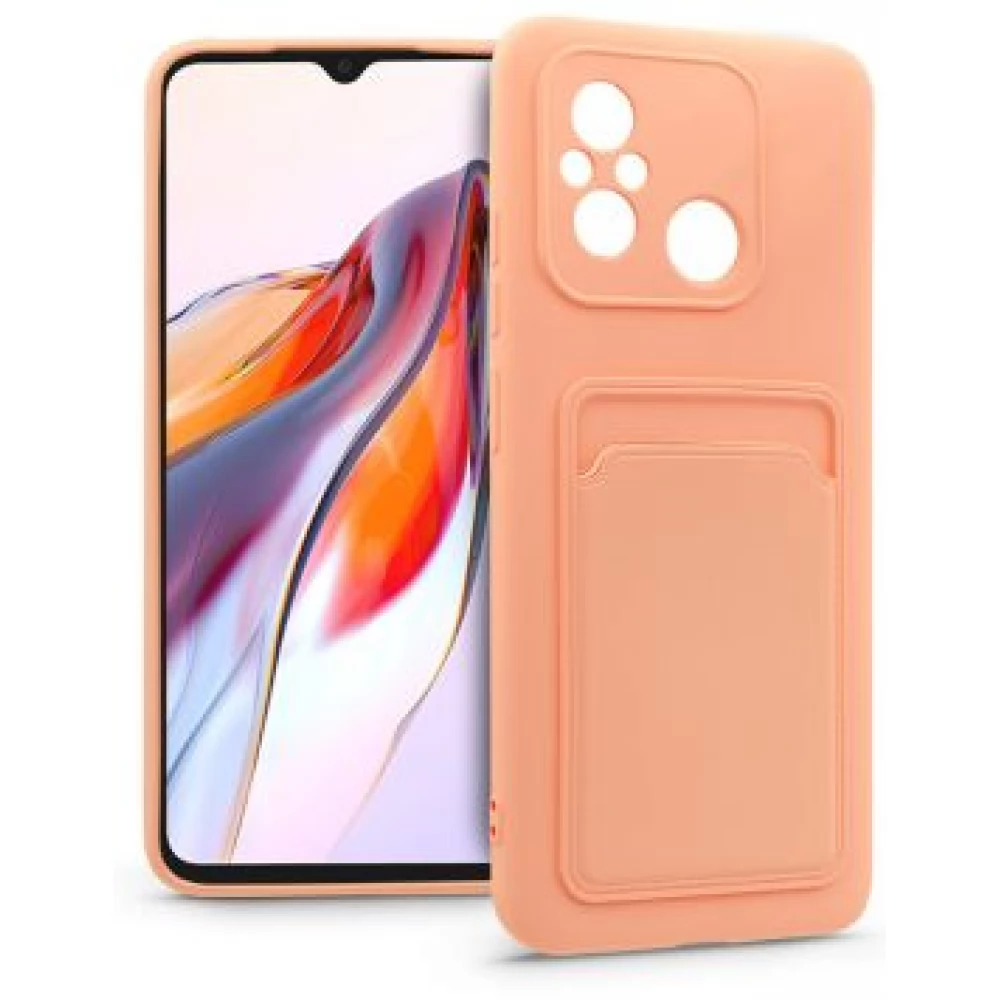 HAFFNER Card Case szilikon hátlap Xiaomi Redmi 12C rózsaszín