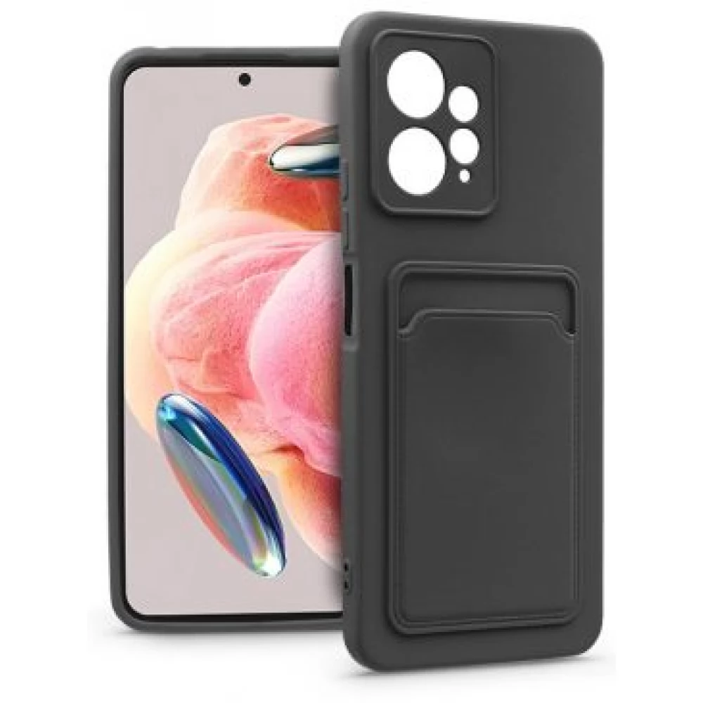 HAFFNER Card Case szilikon hátlap Xiaomi Redmi Note 12 4G fekete