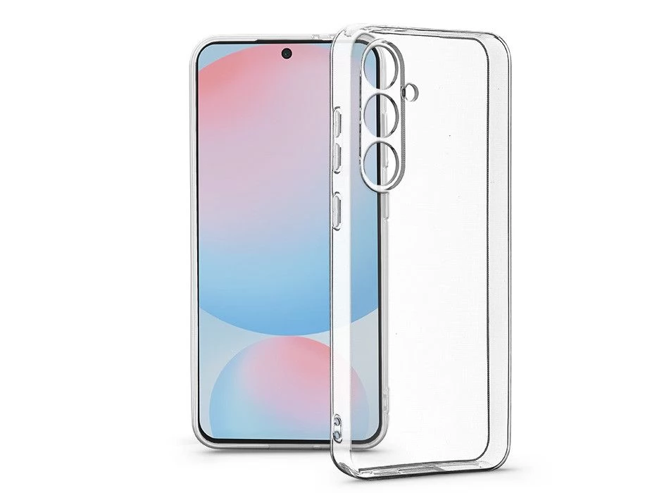 HAFFNER Clear Case hátlap kameravédővel Samsung Galaxy S24 FE átlátszó