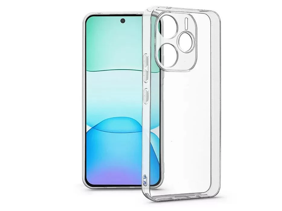 HAFFNER Clear Case hátlap kameravédővel Xiaomi Redmi Note 14 4G / Note 14 5G átlátszó